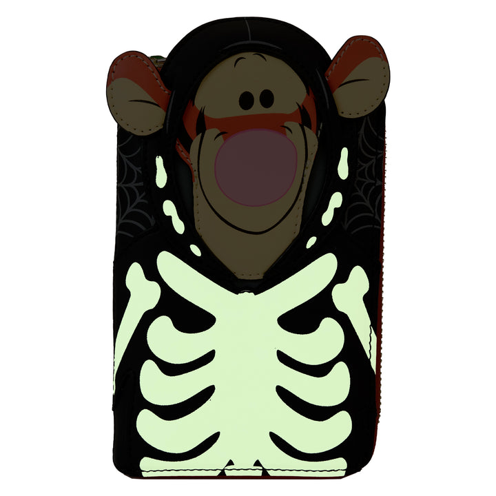 Loungefly Disney Winnie the Pooh Skeleton Tigger Glow in the Dark Wallet