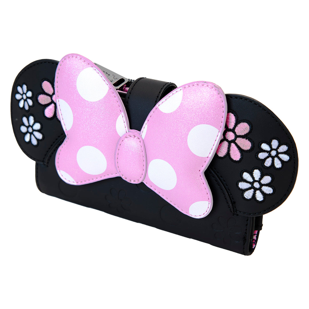 Loungefly Disney Minnie Rock the Dots Floral Wallet