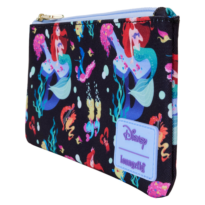 Loungefly Disney The Little Mermaid 35th Anniversary Nylon Wristlet Wallet