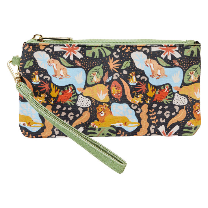 Loungefly Disney The Lion King 30th Anniversary AOP Canvas Wristlet