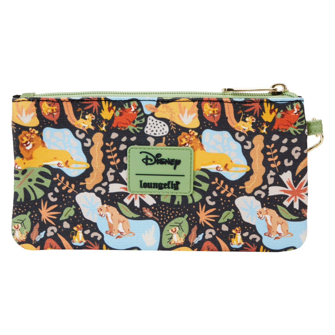 Loungefly Disney The Lion King 30th Anniversary AOP Canvas Wristlet