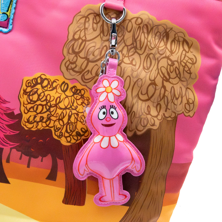 Whatever! Makes You Happy Yo Gabba Gabba Mystery Bag Glitter Vinyl Characters Padded Bag Charm