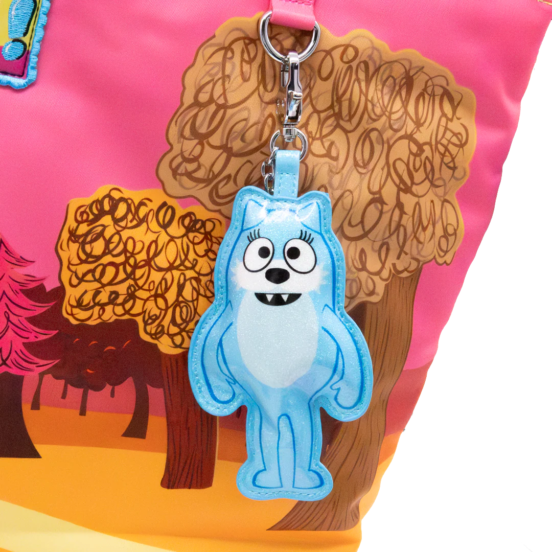 Whatever! Makes You Happy Yo Gabba Gabba Mystery Bag Glitter Vinyl Characters Padded Bag Charm