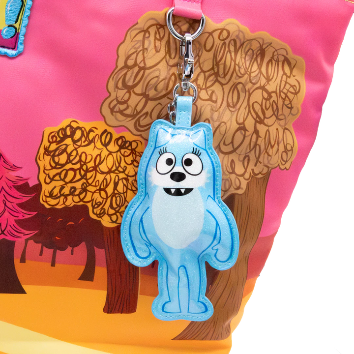 Whatever! Makes You Happy Yo Gabba Gabba Mystery Bag Glitter Vinyl Characters Padded Bag Charm