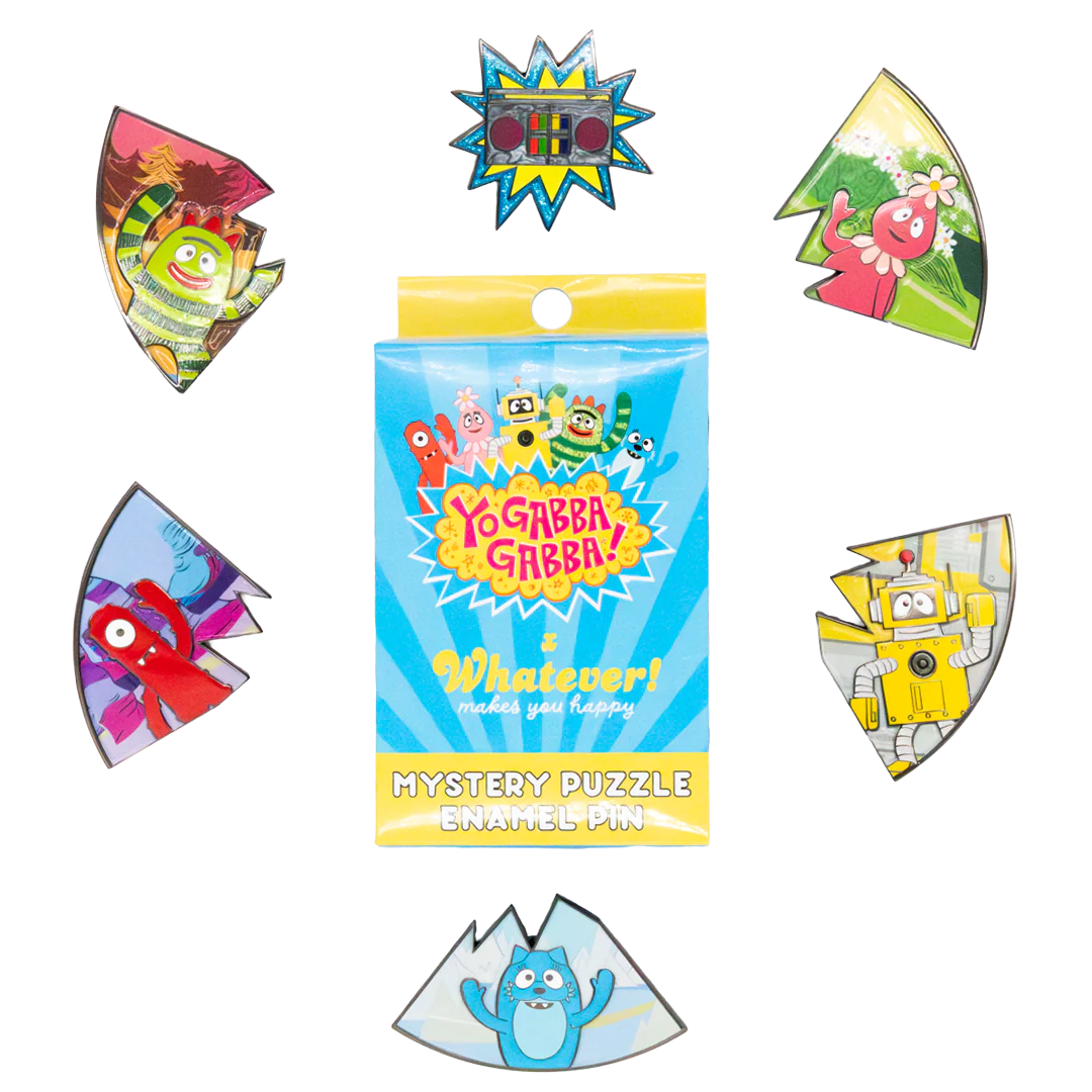 Whatever! Makes You Happy Yo Gabba Gabba Mystery Box Gabba Land Puzzle Enamel Pin