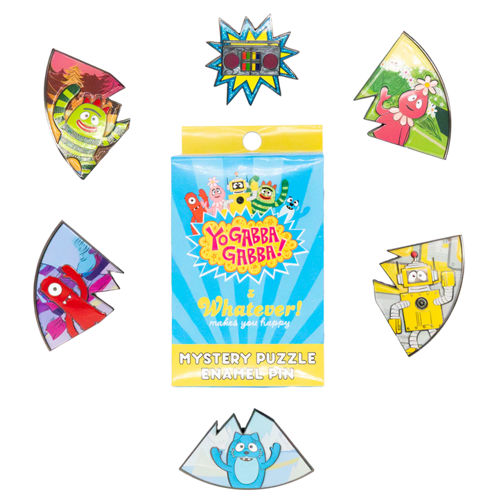 Whatever! Makes You Happy Yo Gabba Gabba Mystery Box Gabba Land Puzzle Enamel Pin