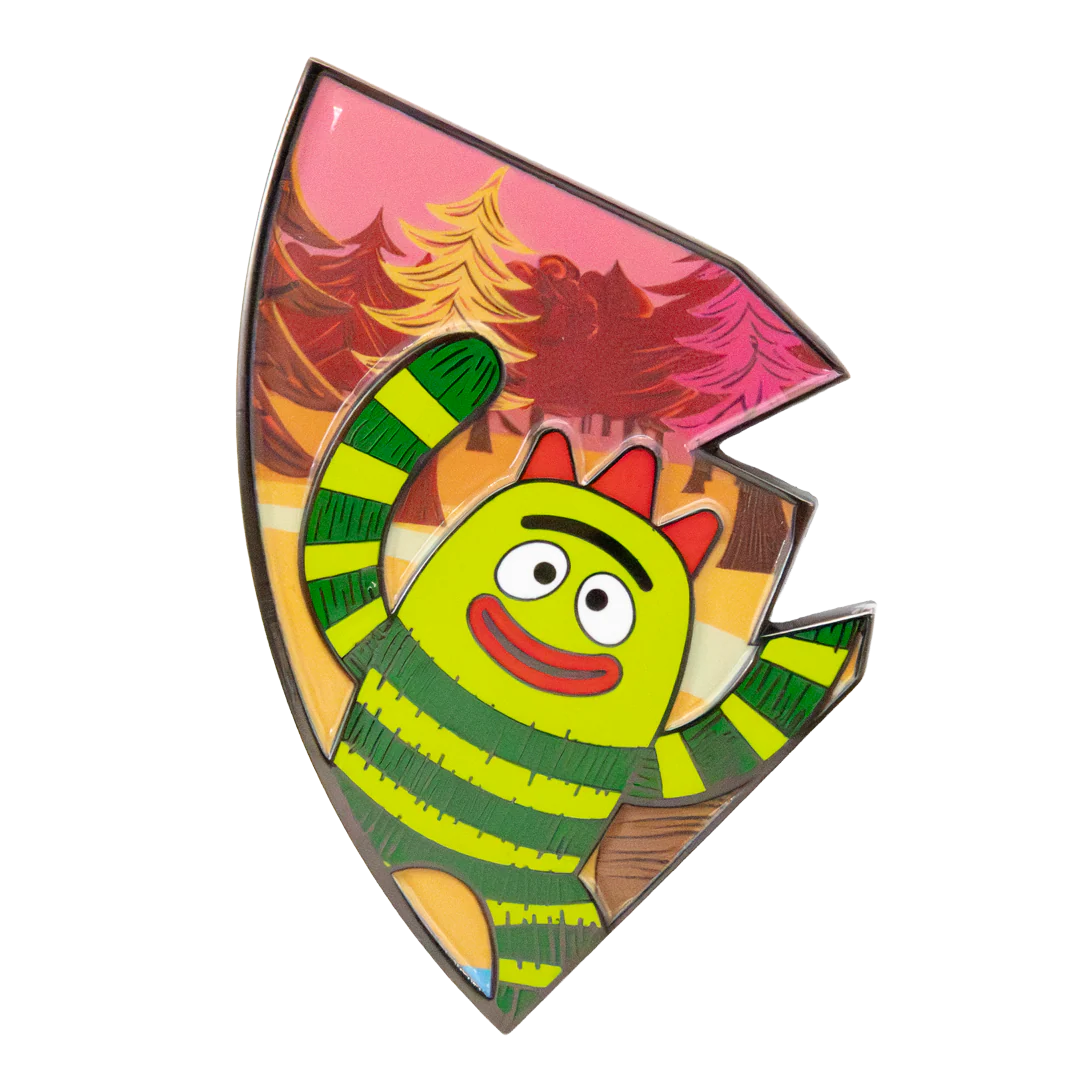 Whatever! Makes You Happy Yo Gabba Gabba Mystery Box Gabba Land Puzzle Enamel Pin