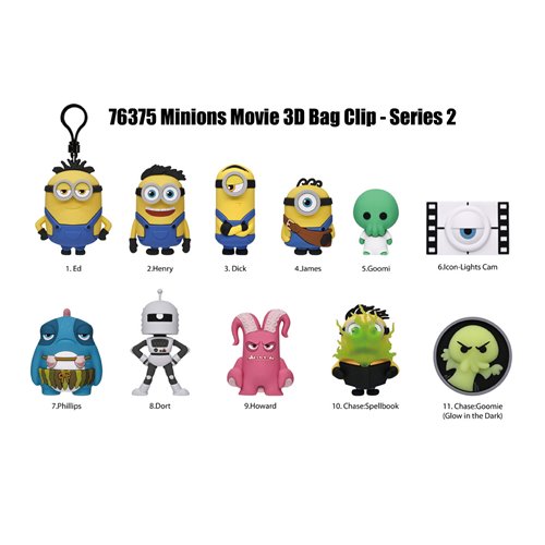 Illuminations Minions & Monsters Series 2 3D Foam Bag Clip
