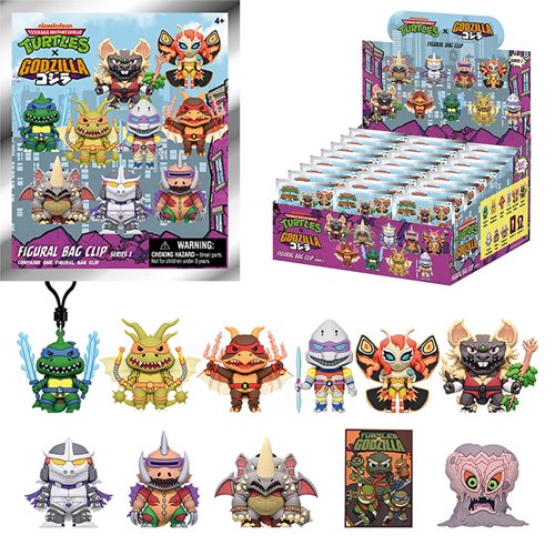 Teenage Mutant Ninja Turtles x Godzilla Series 1 3D Foam Bag Clip