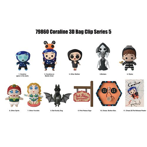 Laika Coraline Series 5 3D Foam Bag Clip