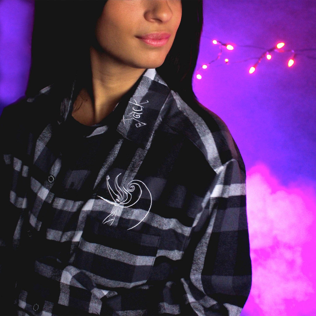 Cakeworthy Disney The Nightmare Before Christmas Jack Skellington Flannel Shirt