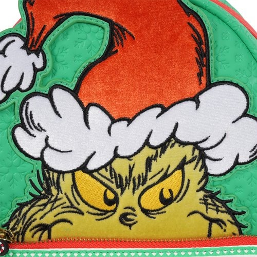 Loungefly How the Grinch Stole Christmas Grinch Christmas Sweater Mini Backpack