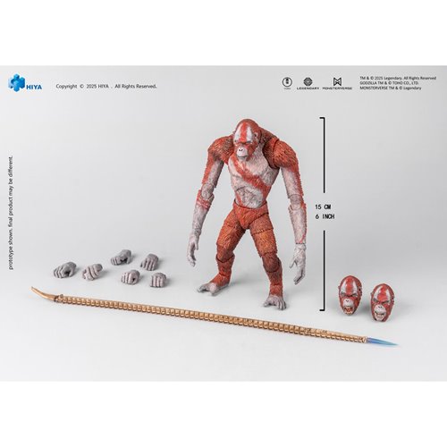 HIYA Exquisite Basic Series None Scale 6 Inch Godzilla x Kong The New Empire Skar King Action Figure