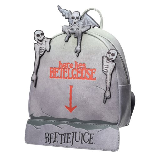 Beetlejuice Tombstone Glow in the Dark Mini Backpack