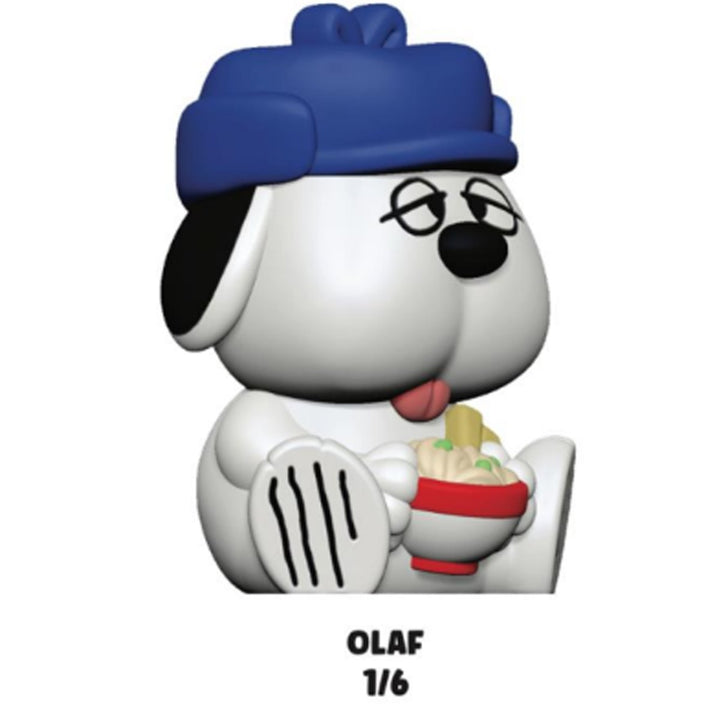Funko Pop! vinyl figure of a character with a blue hat and a bowl of ice cream, labeled 'Olaf'.