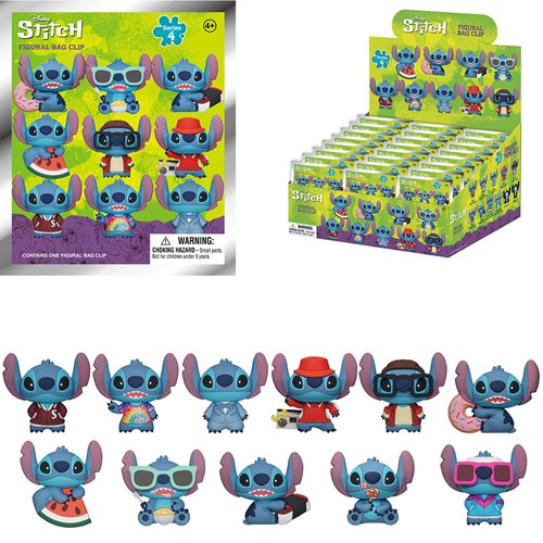 Disney Lilo and Stitch Series 4 3D Foam Bag Clip