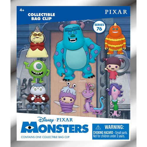 Disney Pixar Monsters Inc. Series 76 3D Foam Bag Clip