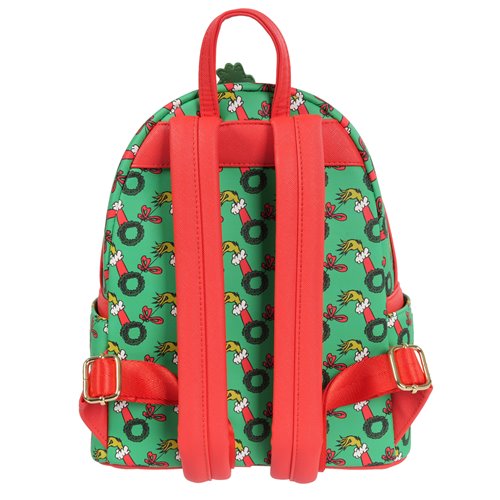 Loungefly How the Grinch Stole Christmas Grinch Christmas Present Mini Backpack
