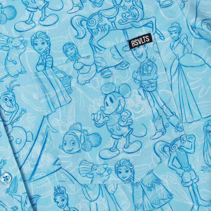 RSVLTS Disney 100 "Sketches to Screen" - KUNUFLEX Short Sleeve Shirt