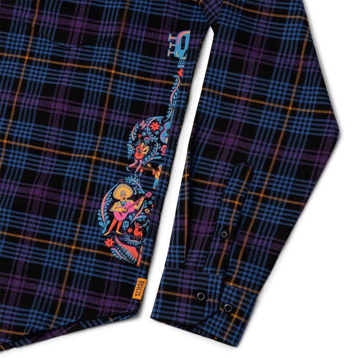 RSVLTS Disney Pixar Coco "Ernesto’s Sunrise Spectacular" – BorlandFlex Long Sleeve Flannel