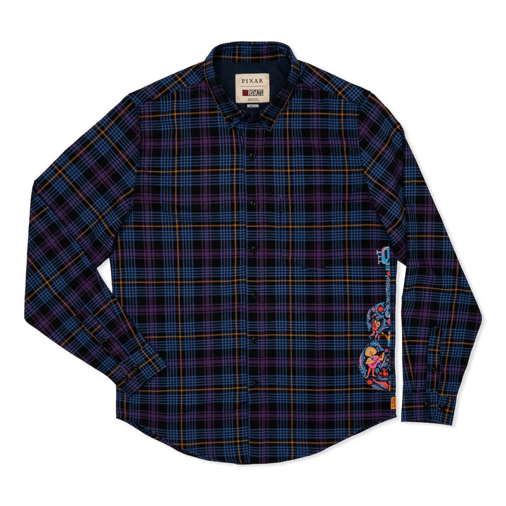 RSVLTS Disney Pixar Coco "Ernesto’s Sunrise Spectacular" – BorlandFlex Long Sleeve Flannel