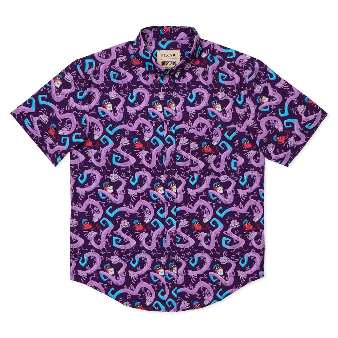 RSVLTS Disney Pixar Monsters Inc. "Slithering Sabotage" - KUNUFLEX Short Sleeve Shirt