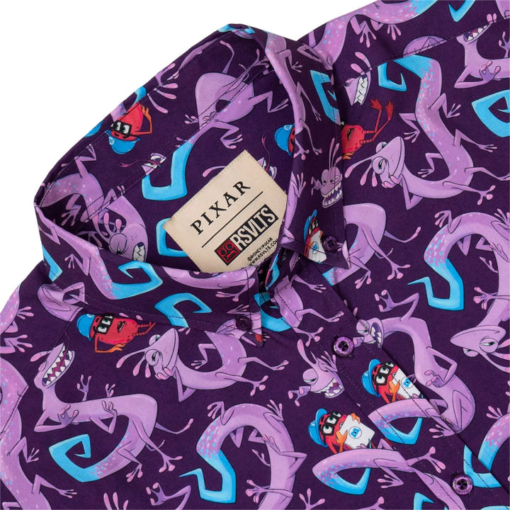 RSVLTS Disney Pixar Monsters Inc. "Slithering Sabotage" - KUNUFLEX Short Sleeve Shirt