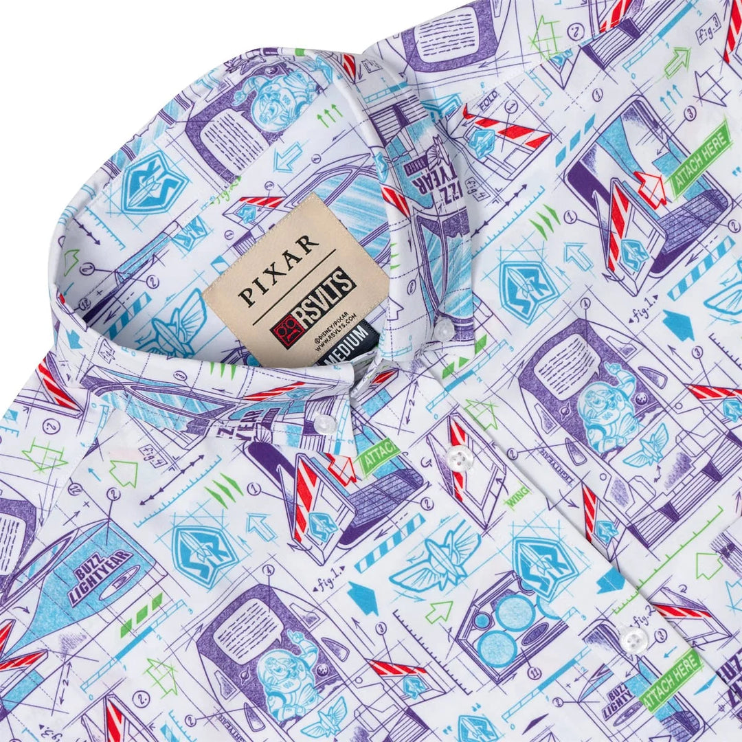 RSVLTS Disney Pixar Toy Story "Space Ranger Schematics" - KUNUFLEX Short Sleeve Shirt