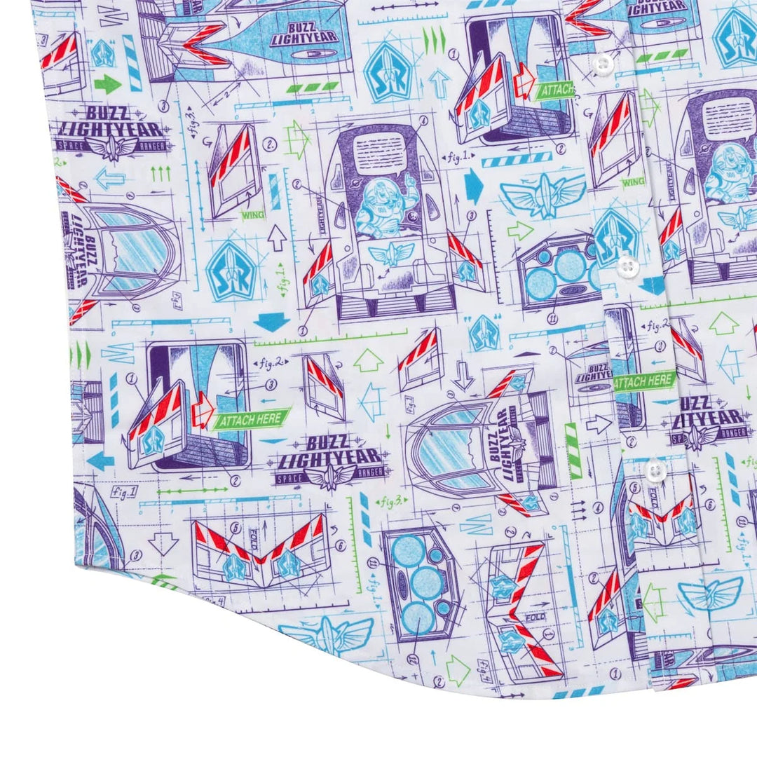 RSVLTS Disney Pixar Toy Story "Space Ranger Schematics" - KUNUFLEX Short Sleeve Shirt