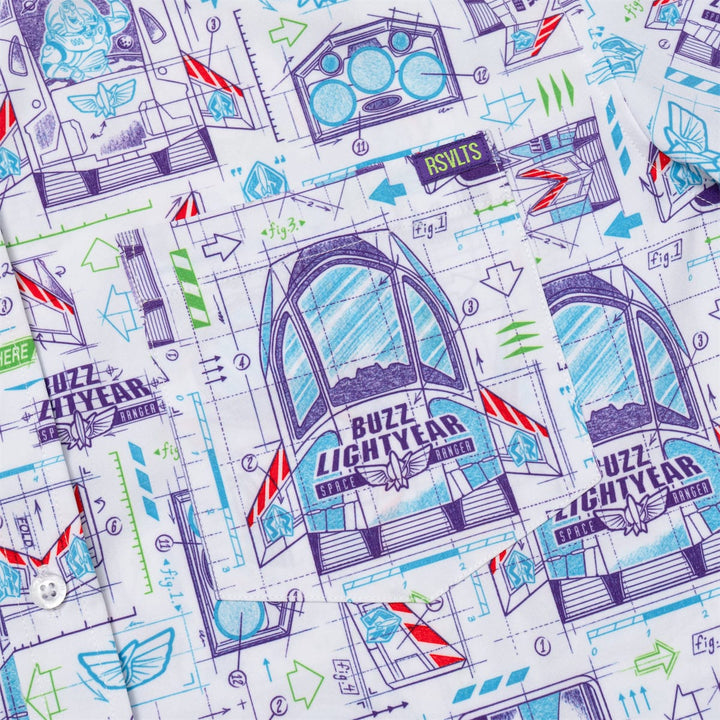 RSVLTS Disney Pixar Toy Story "Space Ranger Schematics" - KUNUFLEX Short Sleeve Shirt