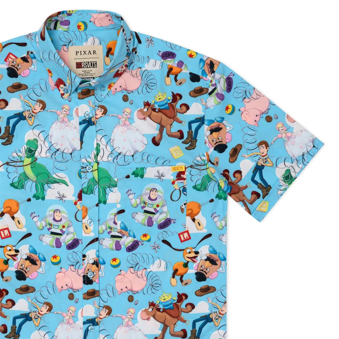 RSVLTS Disney Pixar Toy Story "Andy's Toy Box" - KUNUFLEX Short Sleeve Shirt