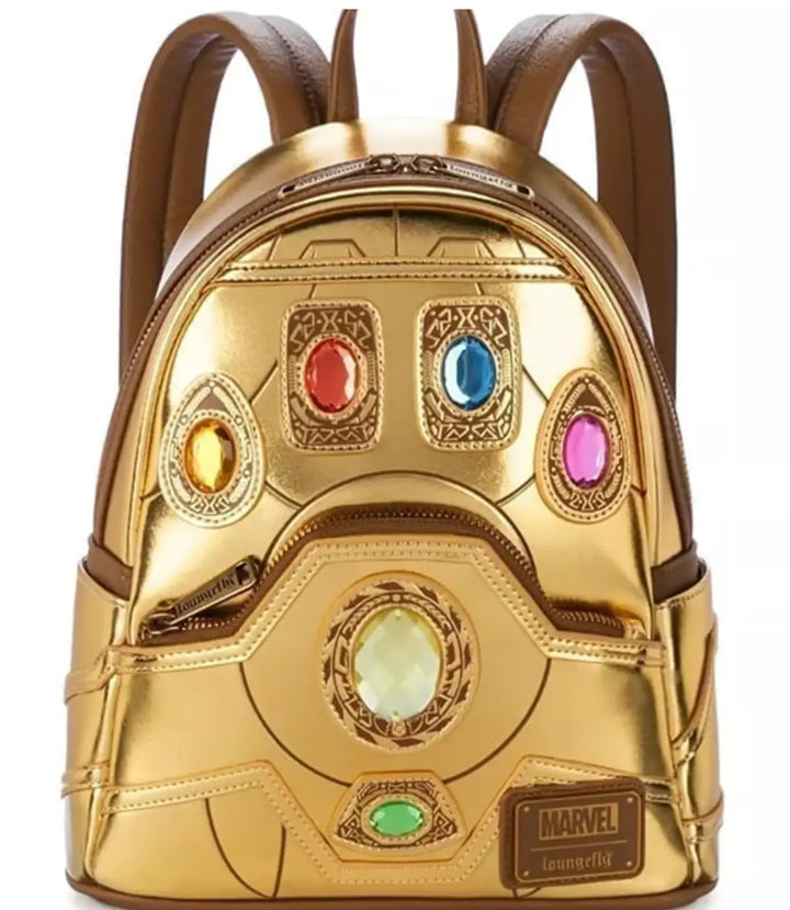 Loungefly Disney Parks Marvel Infinity Stones Gauntlet Mini Backpack