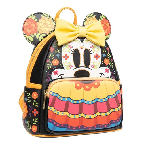 Disney Minnie Mouse Dia de los Muertos Sugar Skull Cosplay Mini Backpack