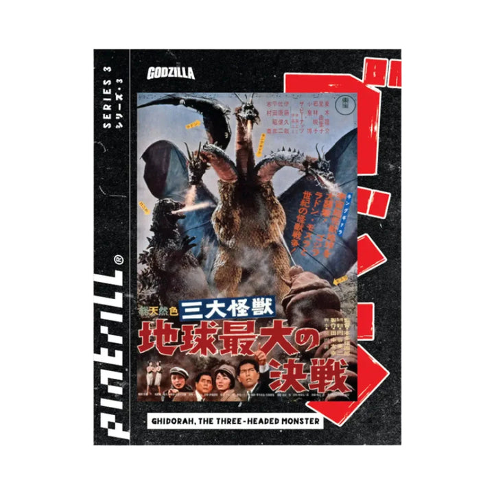 Pintrill Godzilla Ghidorah, The Three Headed Monster Poster Magnet