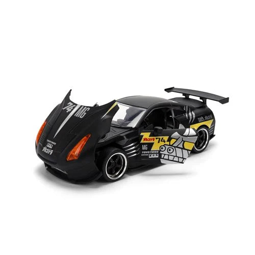 Jada Toys Hollywood Rides Mechagodzilla 2009 Nissan GT-R R35 Ben Sopra 1:24 Scale Die-Cast Metal Vehicle