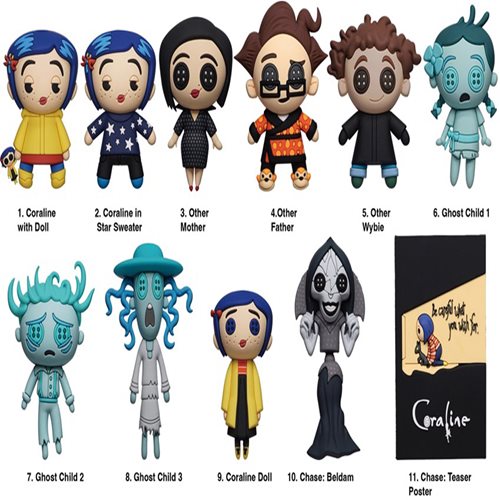 Laika Coraline Series 2 3D Foam Bag Clip