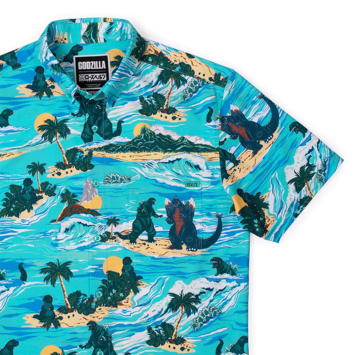 RSVLTS Godzilla "Making Waves" - KUNUFLEX Short Sleeve Shirt