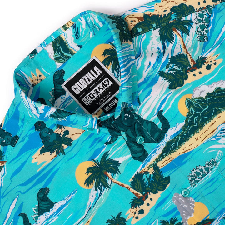 RSVLTS Godzilla "Making Waves" - KUNUFLEX Short Sleeve Shirt