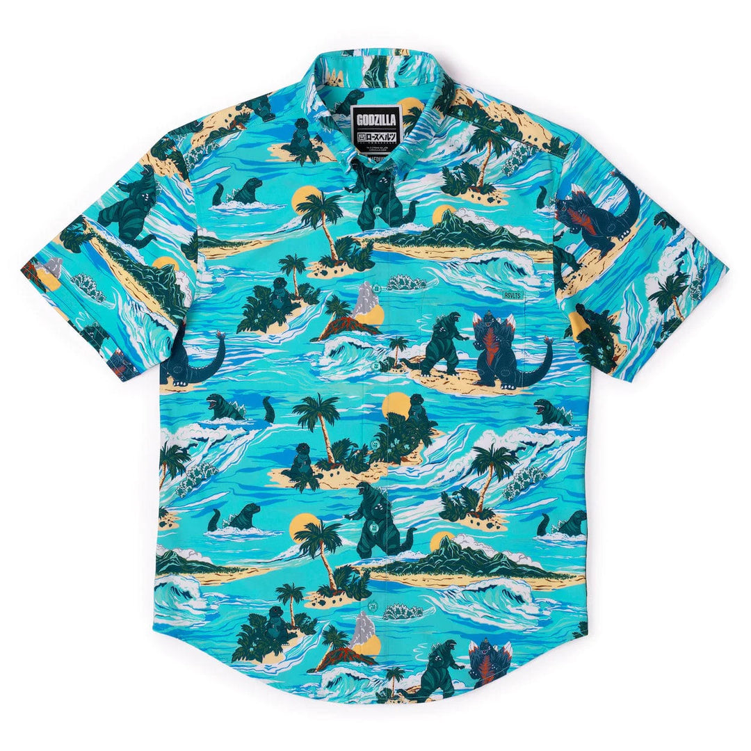 RSVLTS Godzilla "Making Waves" - KUNUFLEX Short Sleeve Shirt