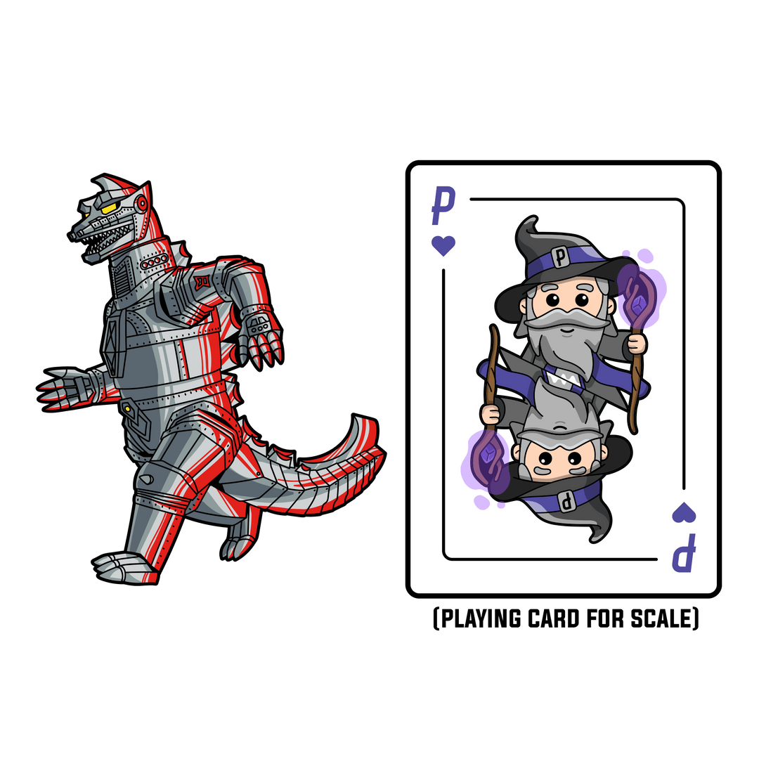 Godzilla VS Mechagodzilla Pin and Lanyard Set (Showa Era)