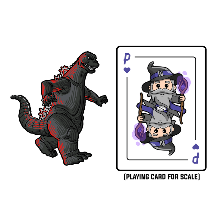 Godzilla XL AR Pin (Showa Era)