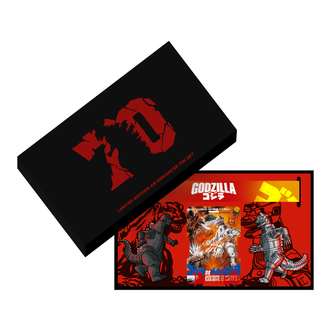 Godzilla VS Mechagodzilla Pin and Lanyard Set (Showa Era)