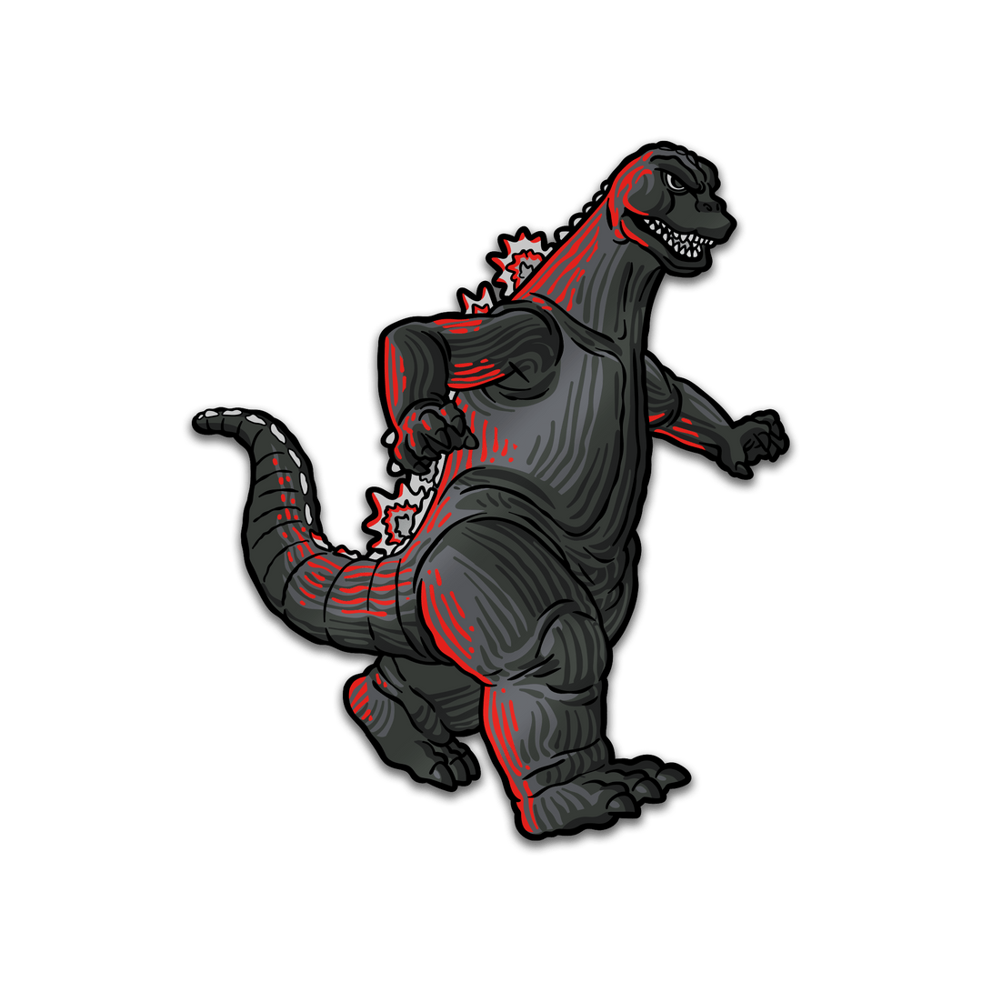 Godzilla XL AR Pin (Showa Era)