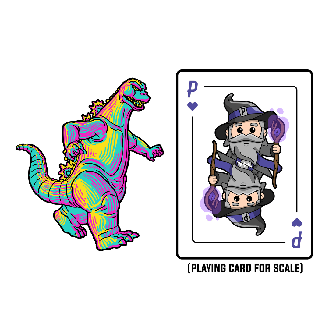 Godzilla XL CMYK Edition AR Pin (Showa Era)