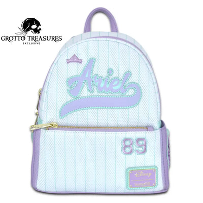 Grotto Treasures Exclusive - Disney The Little Mermaid Team Ariel Jersey Cosplay Mini Backpack