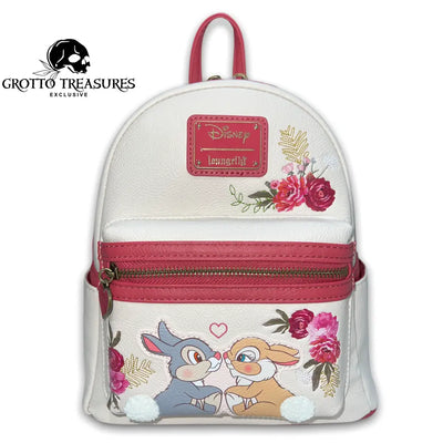 Grotto Treasures Exclusive - Loungefly Disney Bambi Thumper & Miss Bunny Floral Mini Backpack