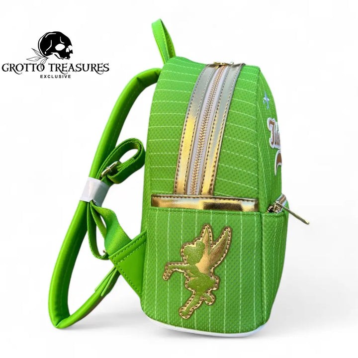 Grotto Treasures Exclusive - Loungefly Disney Team Tinker Bell Jersey Mini Backpack