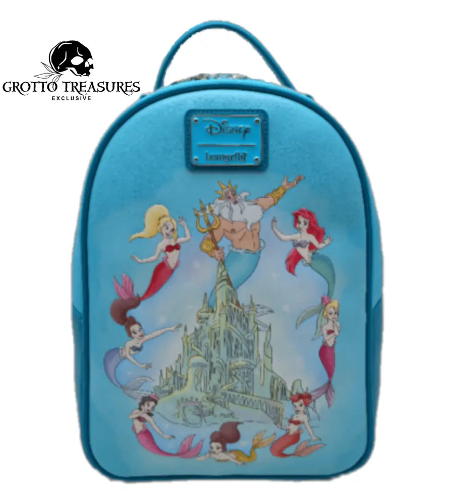Grotto Treasures Exclusive - Loungefly Disney The Little Mermaid Ariel & Family W/Castle Mini