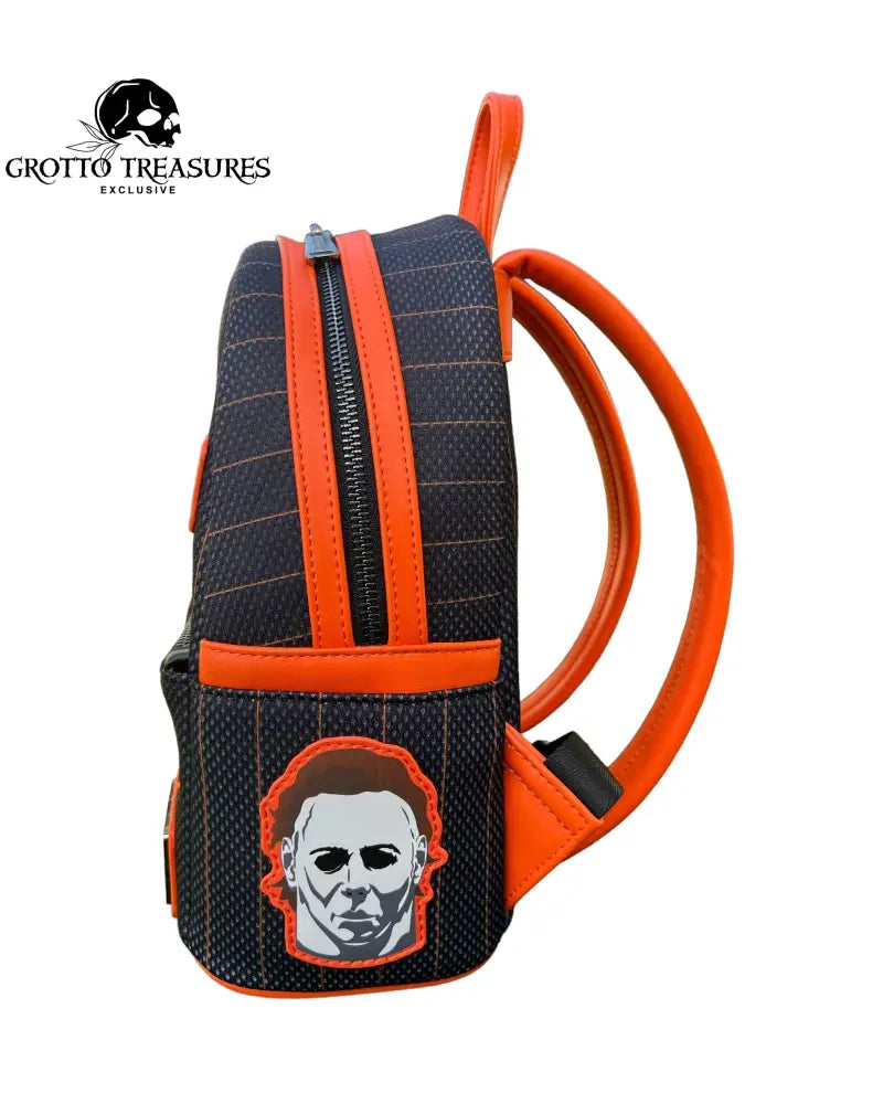 Grotto Treasures Exclusive - Loungefly Halloween Team Michael Myers Jersey Cosplay Mini Backpack