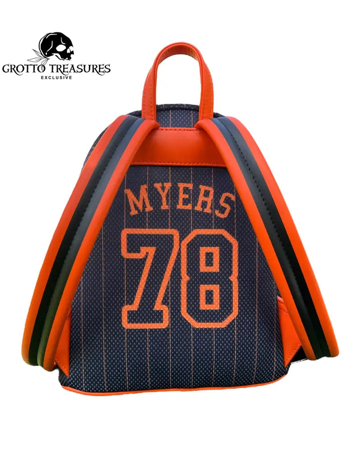 Grotto Treasures Exclusive - Loungefly Halloween Team Michael Myers Jersey Cosplay Mini Backpack